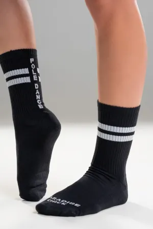 Paradise Chick Supreme Pole Dance Socks - Black