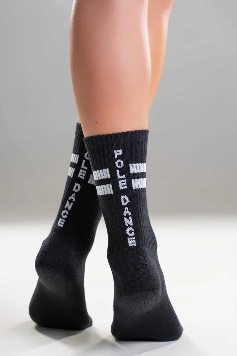 Paradise Chick Supreme Pole Dance Socks - Black