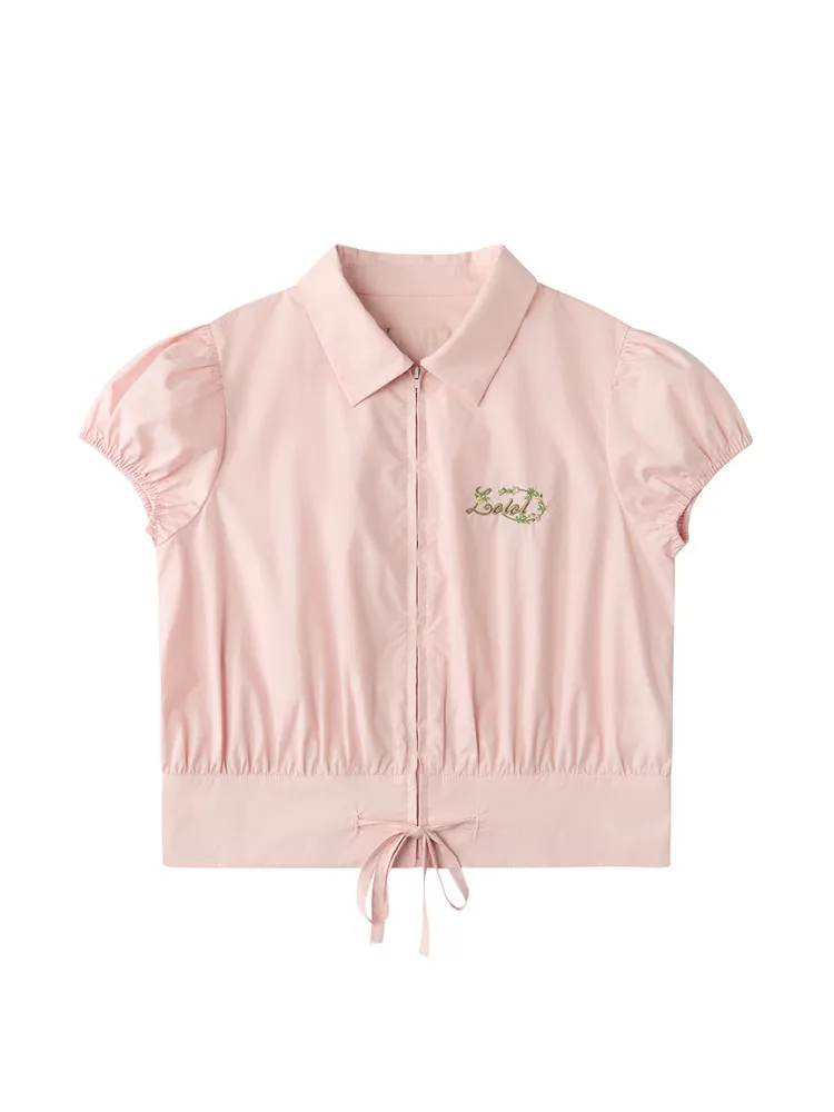 Pastel Garden Embroidered Blouse