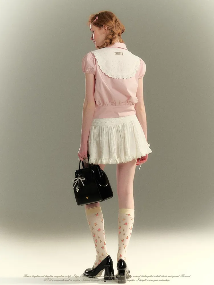 Pastel Garden Embroidered Blouse
