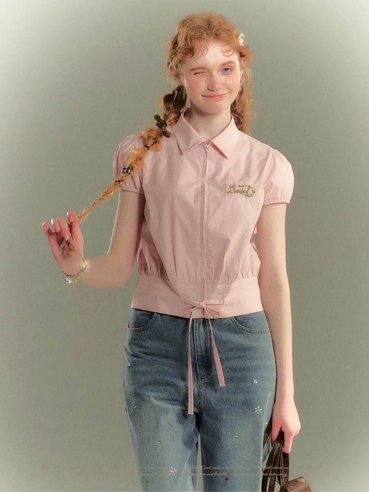 Pastel Garden Embroidered Blouse