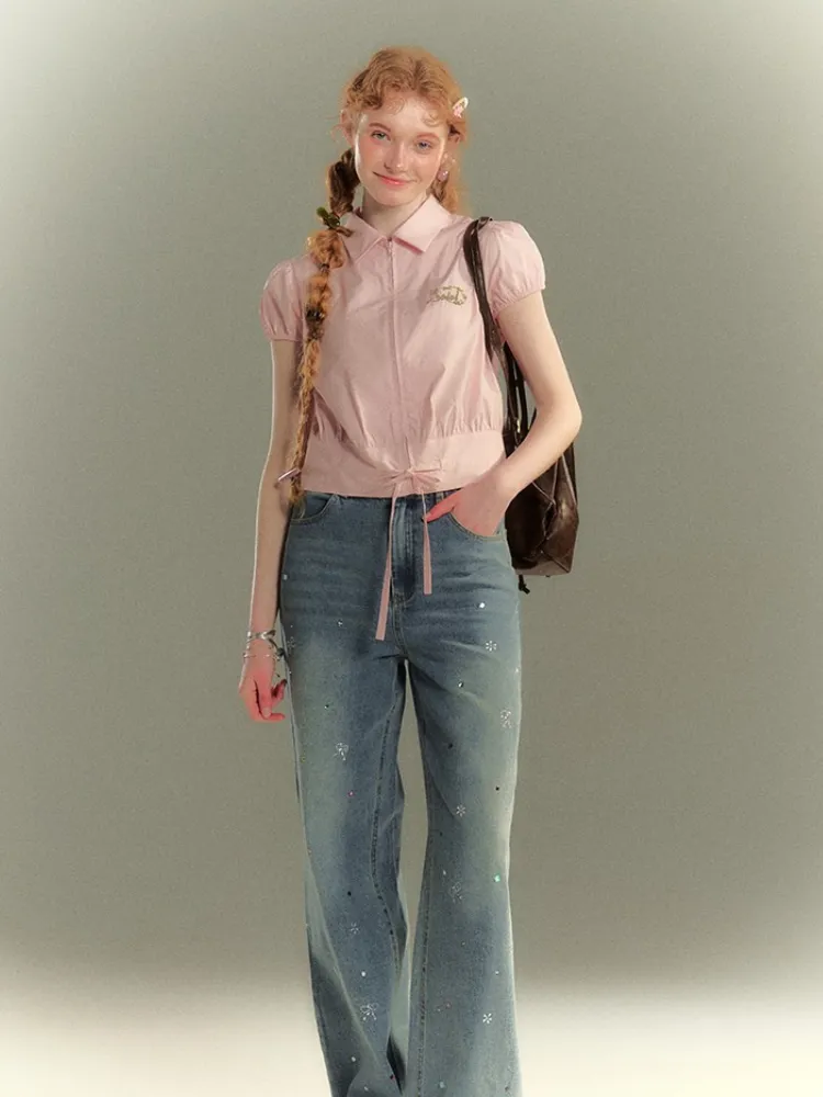 Pastel Garden Embroidered Blouse