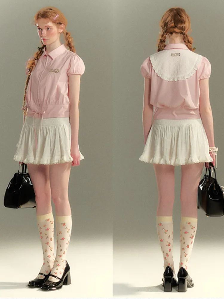Pastel Garden Embroidered Blouse