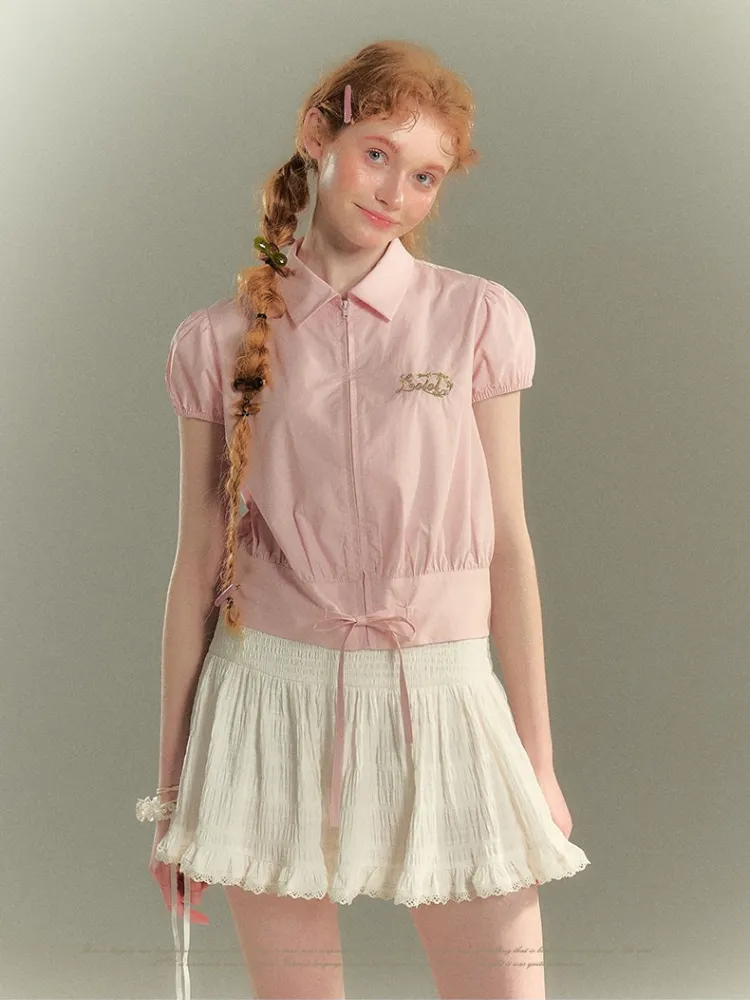 Pastel Garden Embroidered Blouse