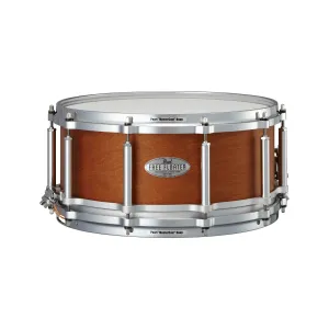 Pearl FTMMH1465-322 14x6.5inch Free Floating Maple/Mahogany Snare Drum, Satin Mahogany