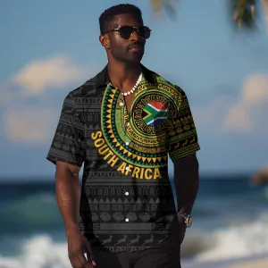 Personalised South Africa African Tribal Pattern Hawaiian Shirt Chest Arm Tattoo LT15