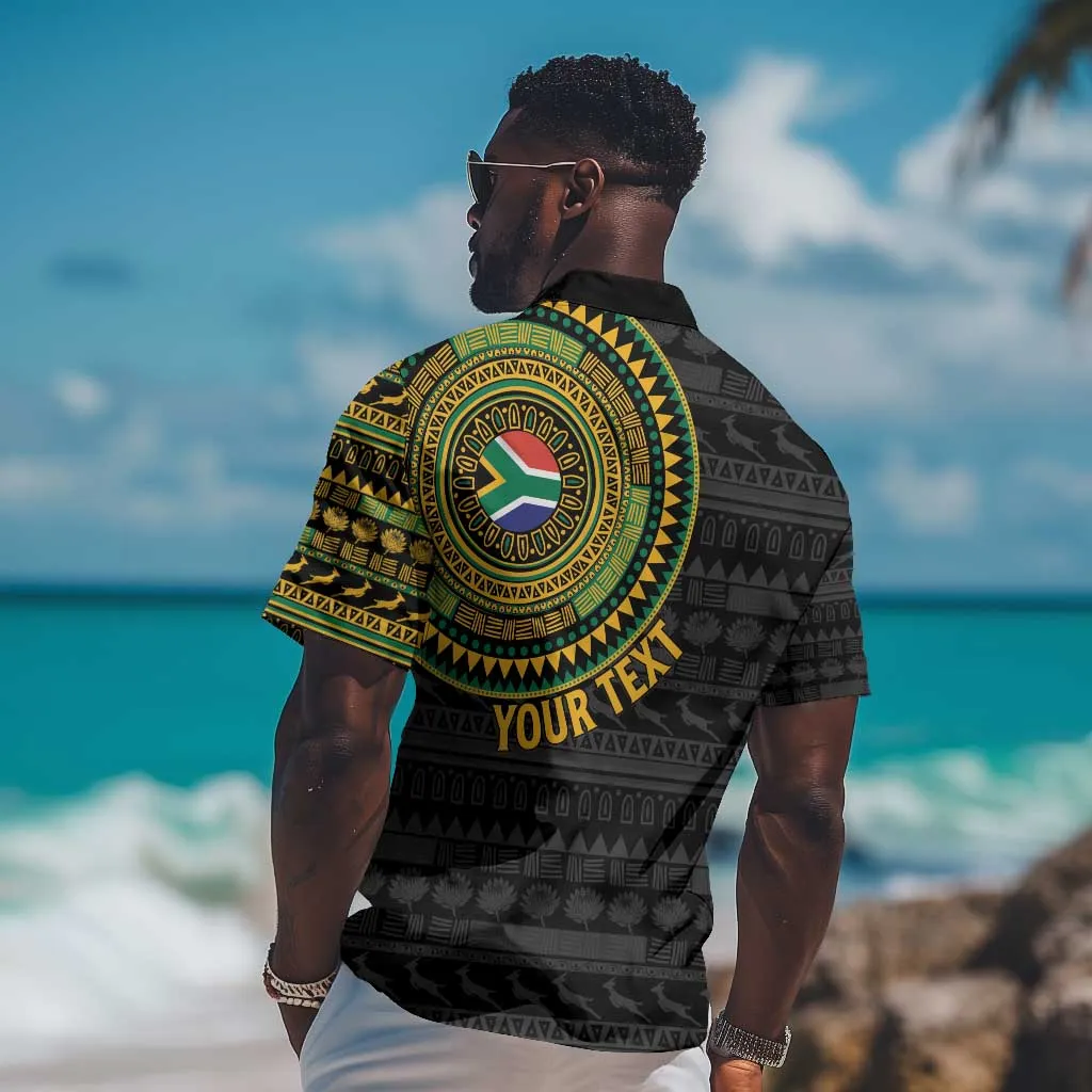 Personalised South Africa African Tribal Pattern Hawaiian Shirt Chest Arm Tattoo LT15