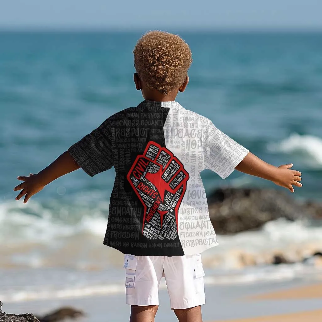 Personalized Civil Rights Movement Justice Fist Kid Hawaiian Shirt DT02