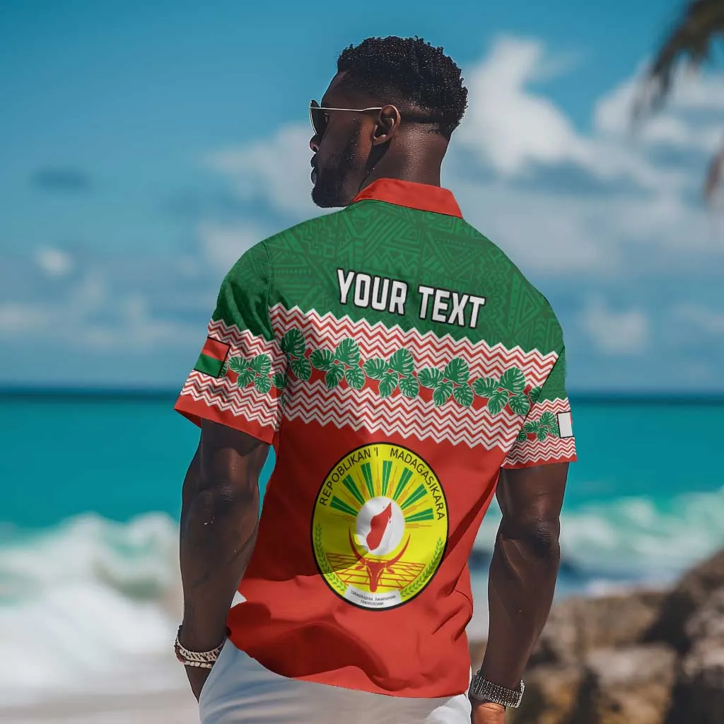 Personalized Madagascar Hawaiian Shirt with Madagasikara Seal and Baobab African Pattern LT01
