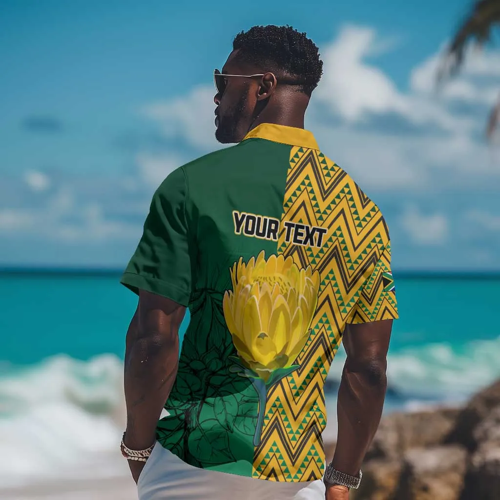 Personalized South Africa Hawaiian Shirt with Springbok and Proteas African Pattern LT01