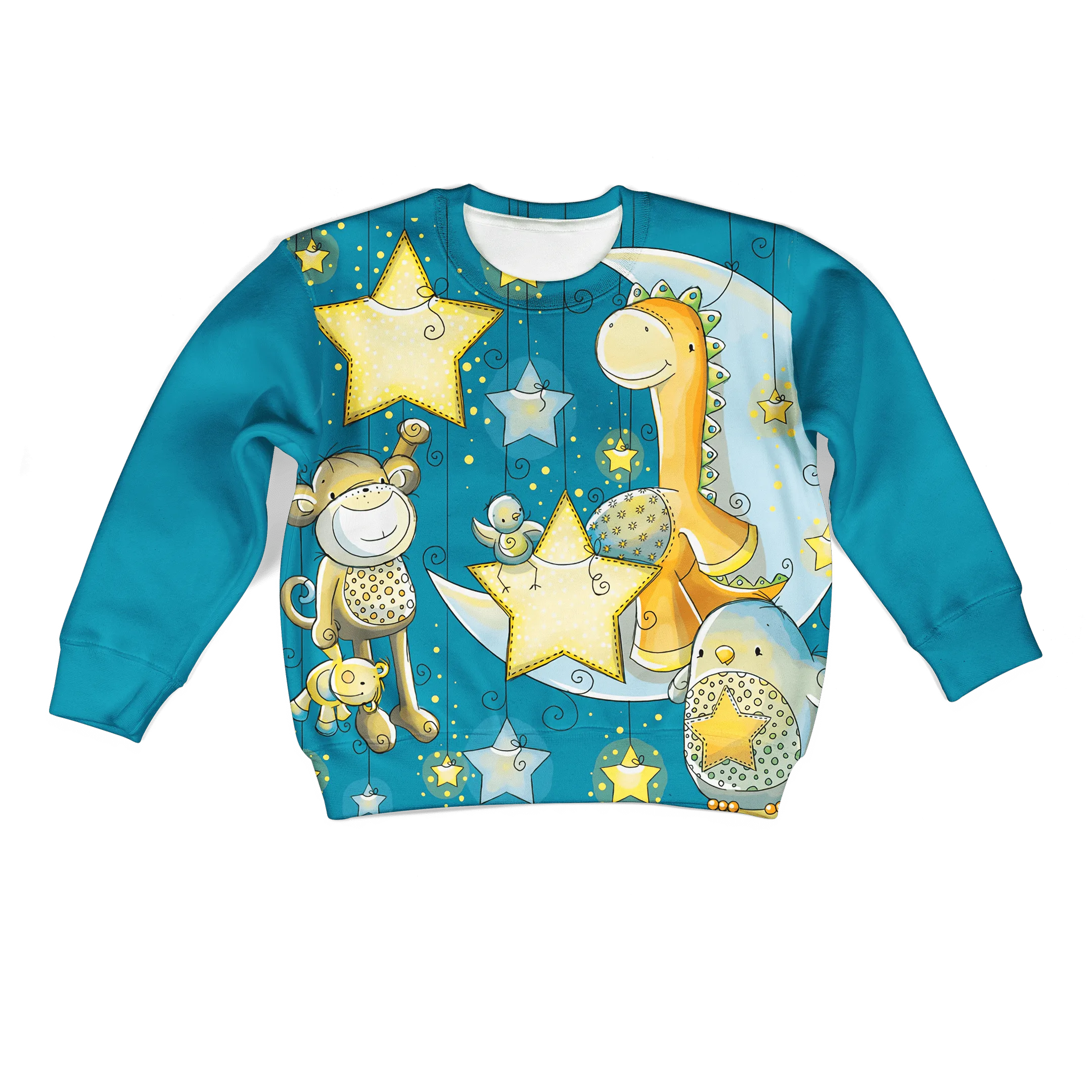 Pets With Bright Stars And Moonlight Custom Cosplay Kid Hoodie