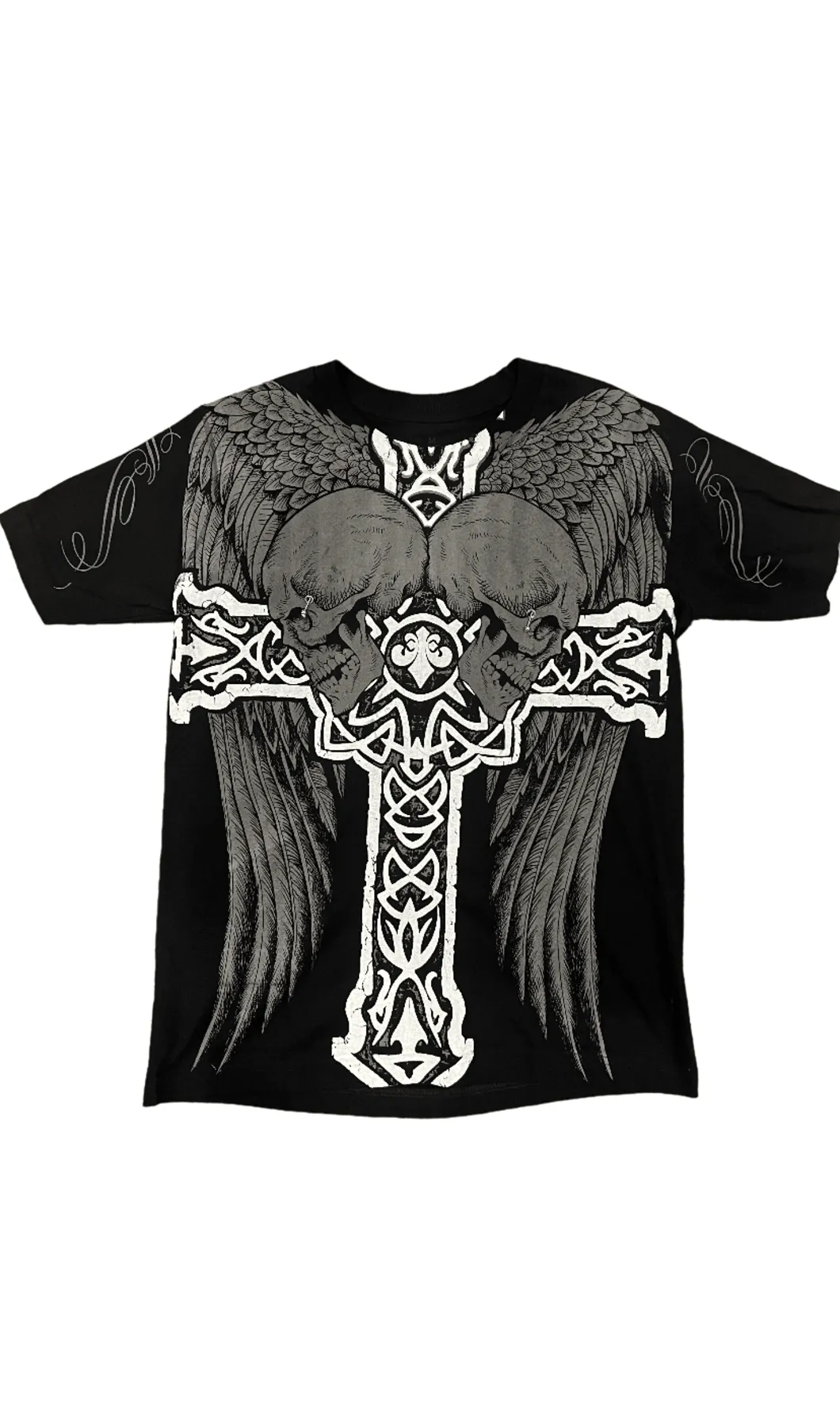 Pierced Tribal Cross Tee
