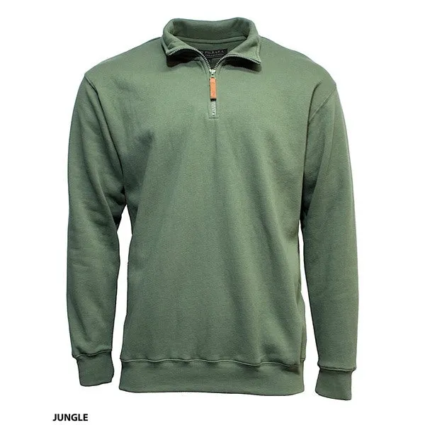 Pilbara Mens Classic Zipper C/F Fleece Pullover
