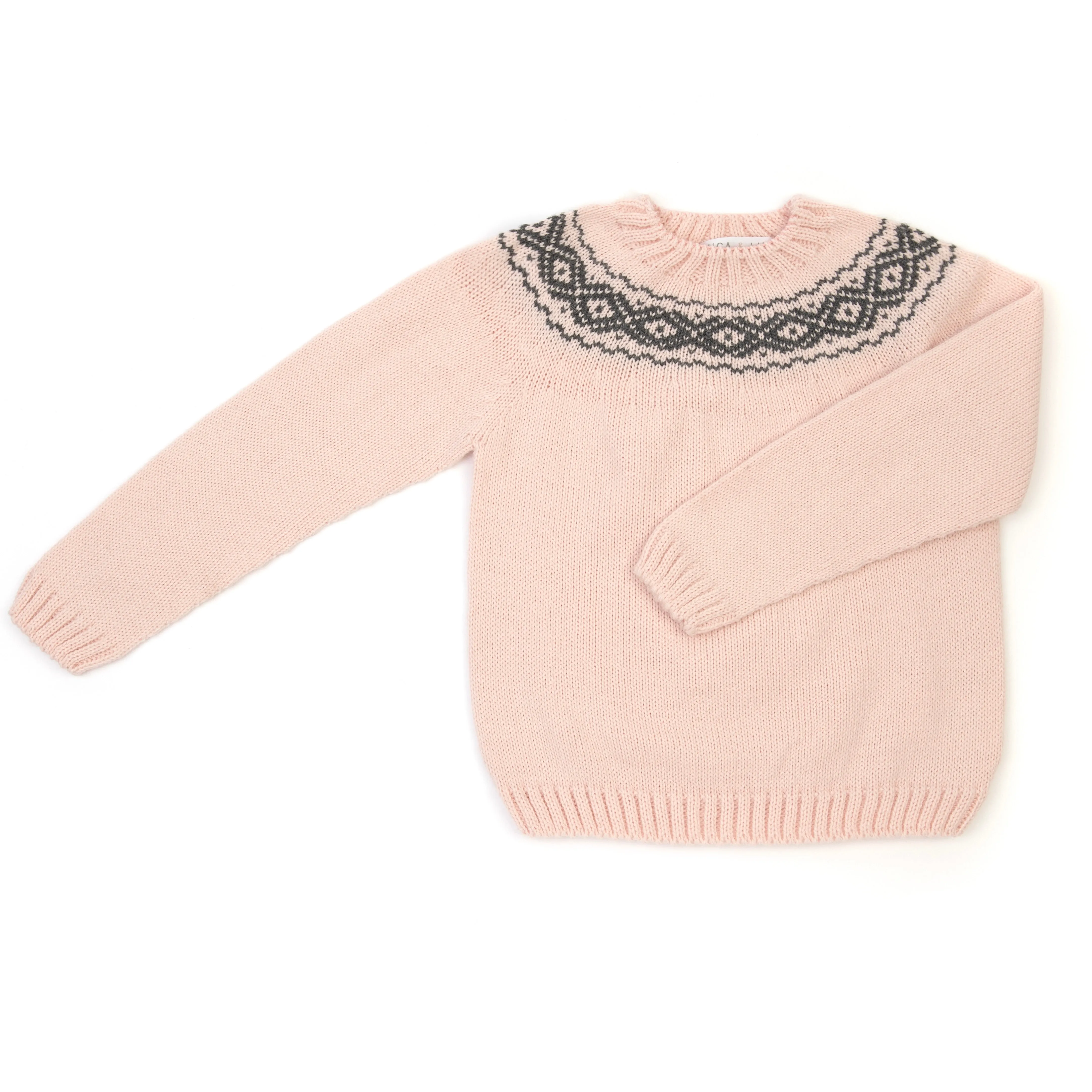 PINK ANDINO FAIRISLE JUMPER