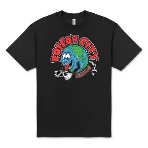 POISON CITY 'Record Store Logo' T-Shirt