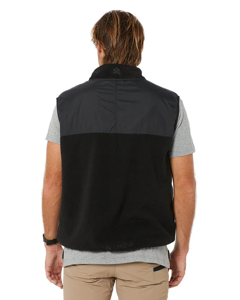 Polar Fleece Vest - Black