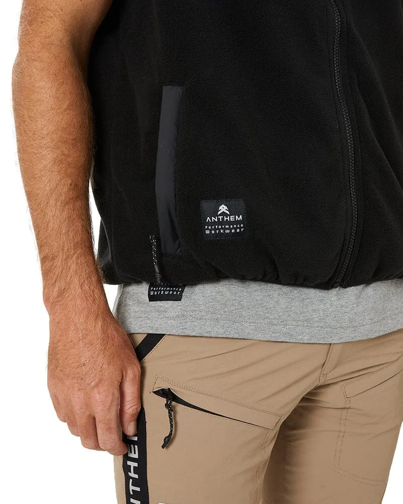 Polar Fleece Vest - Black