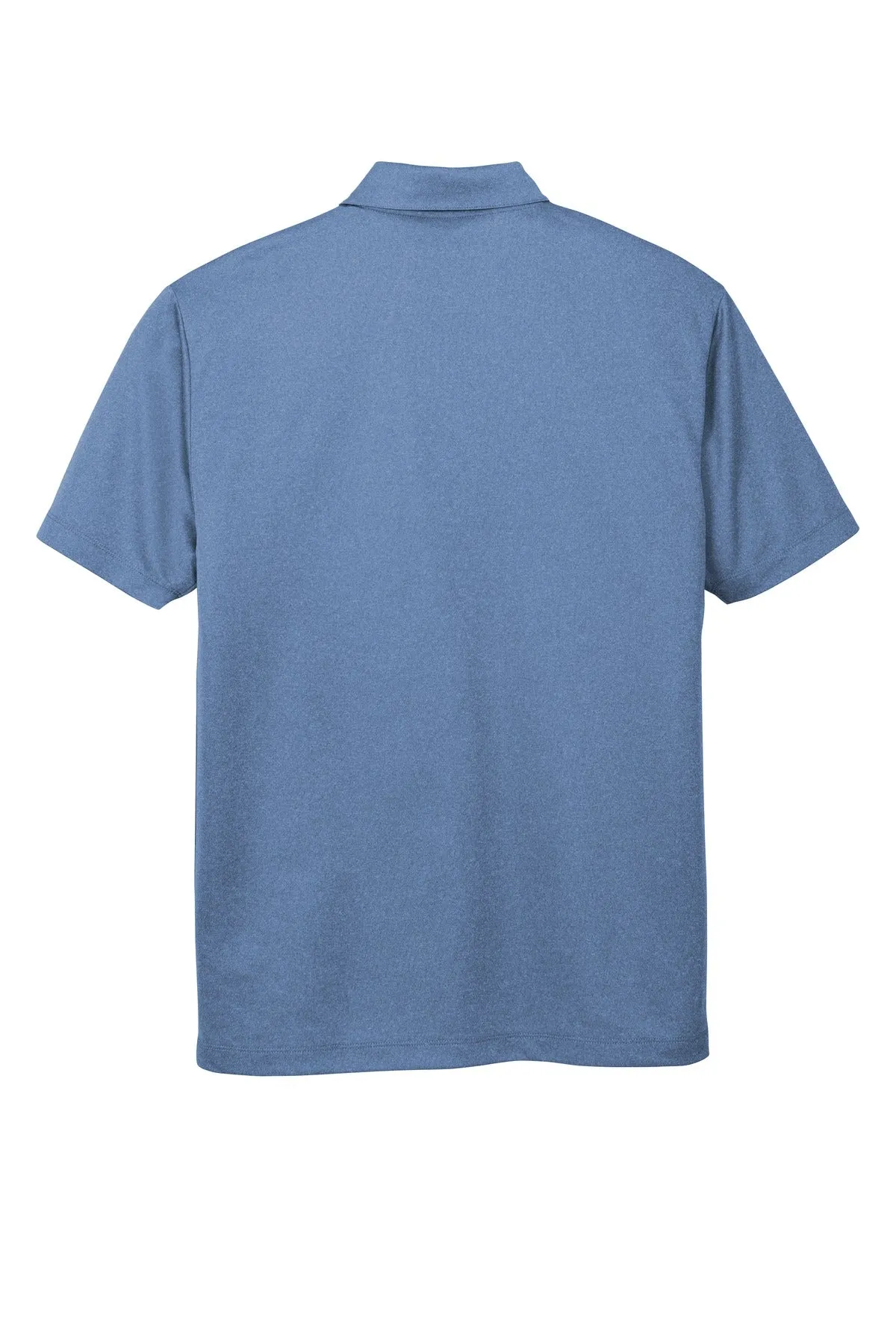 Port Authority  Heathered Silk Touch  Performance Polo. K542 Moonlight Blue Heather