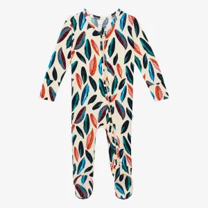 Posh Peanut Casper Zippered Footie