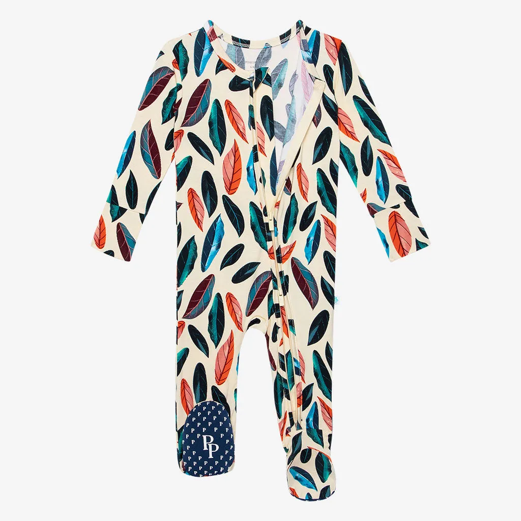Posh Peanut Casper Zippered Footie