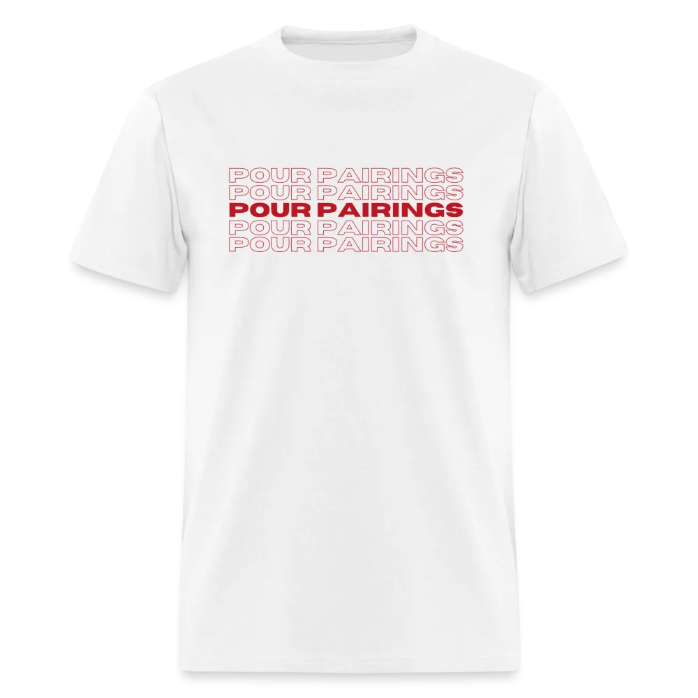 Pour Pairings T-Shirt (Red Letters)