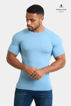 Premium Muscle Fit T-Shirt in Mist Blue