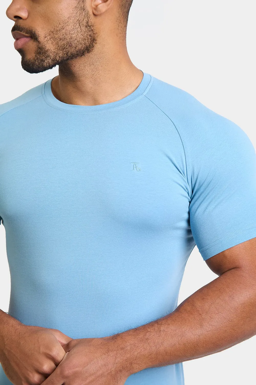 Premium Muscle Fit T-Shirt in Mist Blue