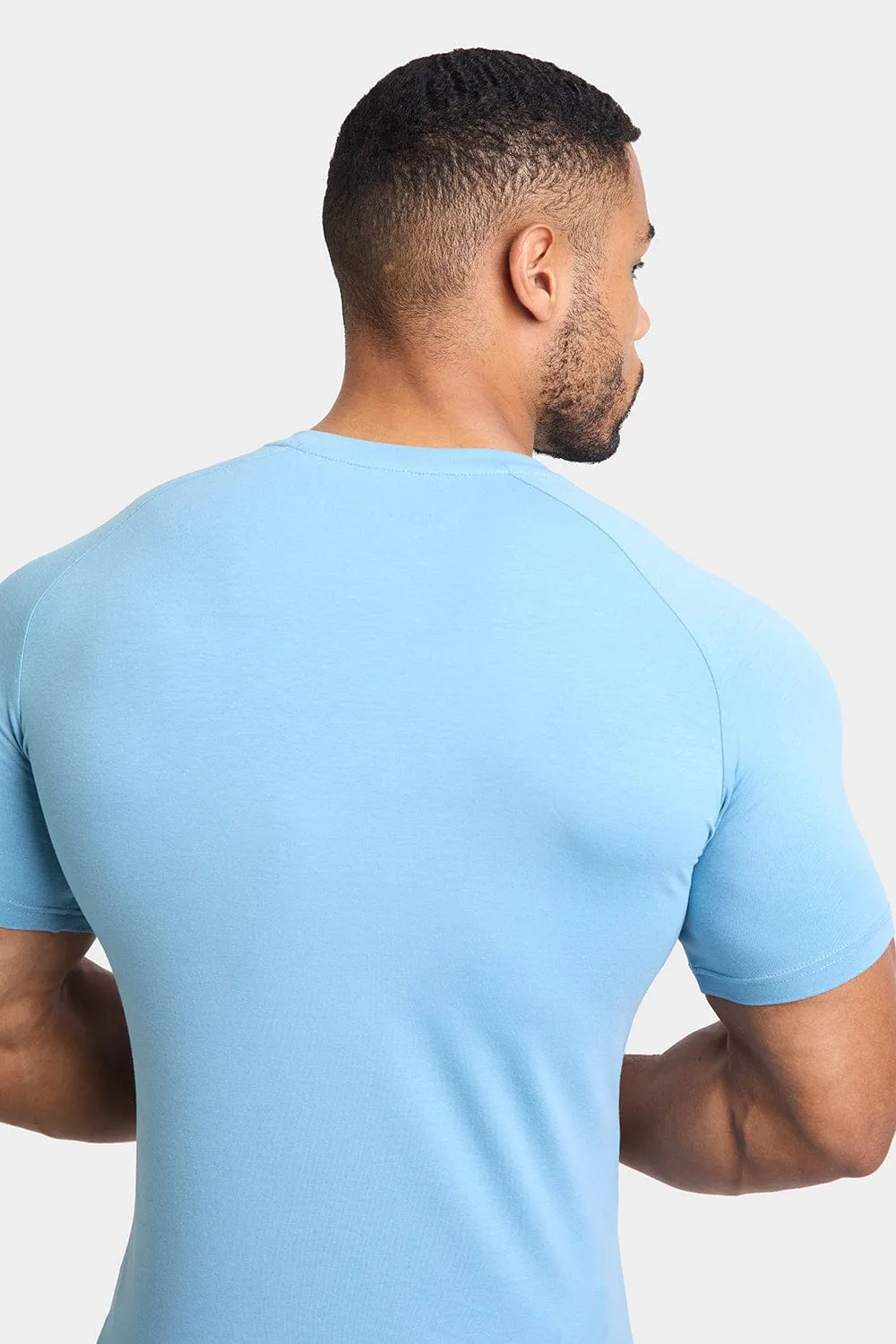 Premium Muscle Fit T-Shirt in Mist Blue