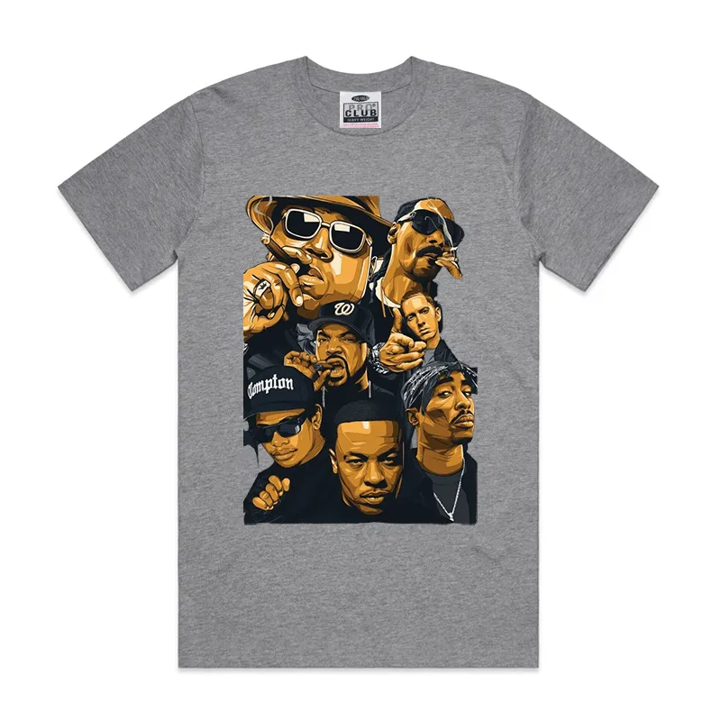 PRO CLUB  HEAVYWEIGHT HIP HOP GROUP DIGITAL PRINTED TEE