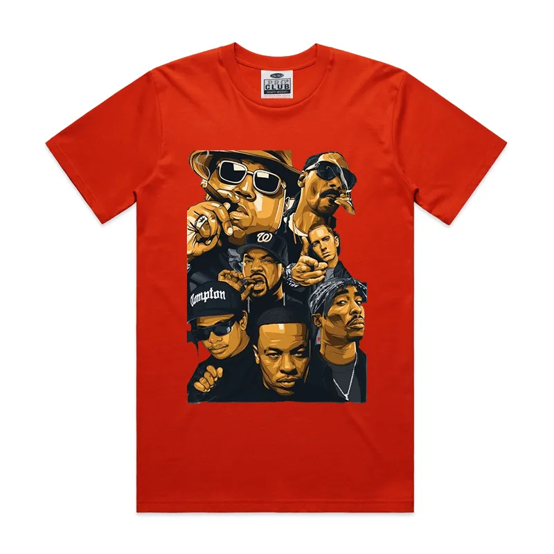 PRO CLUB  HEAVYWEIGHT HIP HOP GROUP DIGITAL PRINTED TEE