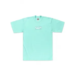 Pro Club Heavyweight Short Sleeve Embroidered Box Logo Tee - Sea Foam Green