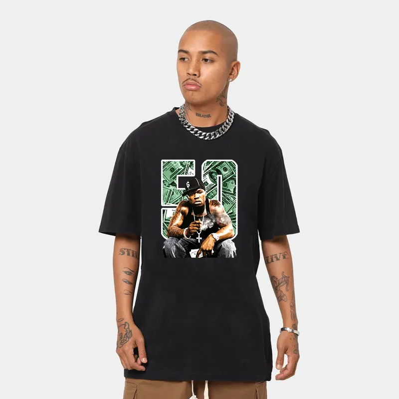 Pro Club Rapper 50 cent Money Digital printed Tee