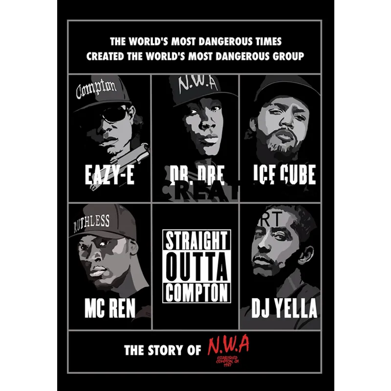 Pro Club Straight Outta Compton Digital printed Tee