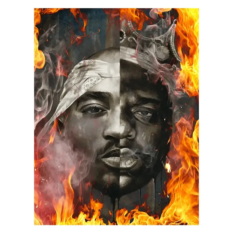 Pro Club Tupac vs Biggie Digital printed Tee