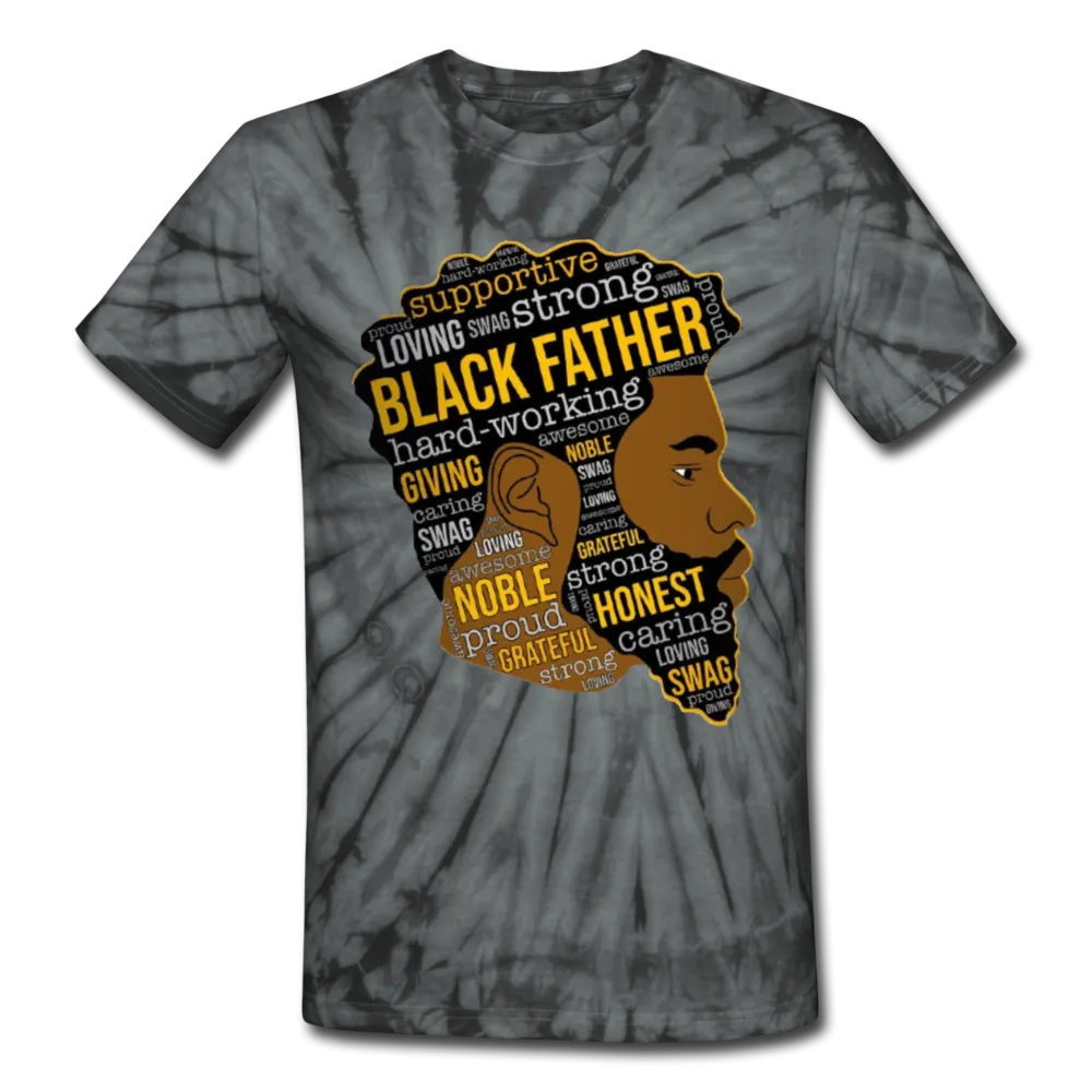 Proud Loving Black Father Father's Day Men/Unisex Premium Adult Tie Dye T-Shirt
