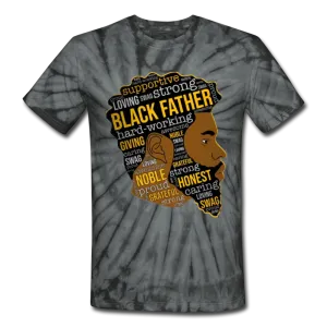 Proud Loving Black Father Father's Day Men/Unisex Premium Adult Tie Dye T-Shirt