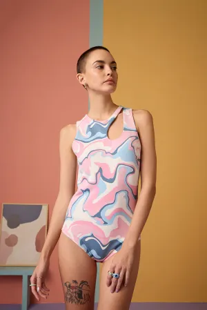 Psychedelic Print Bodysuit