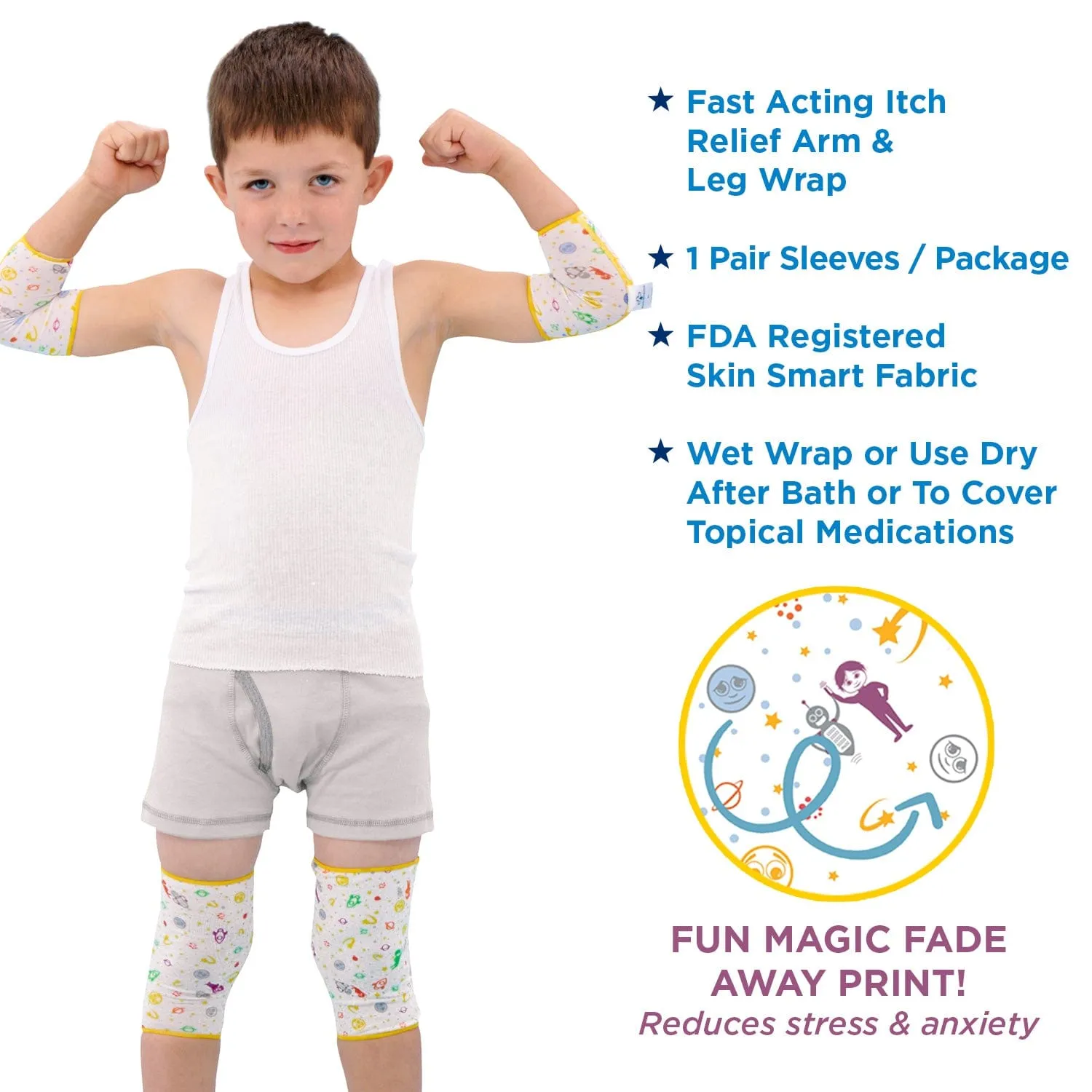 "Eczema Sleeves for Kids – Arm & Leg Sleeves for Wet Wrap Therapy & Eczema Relief"