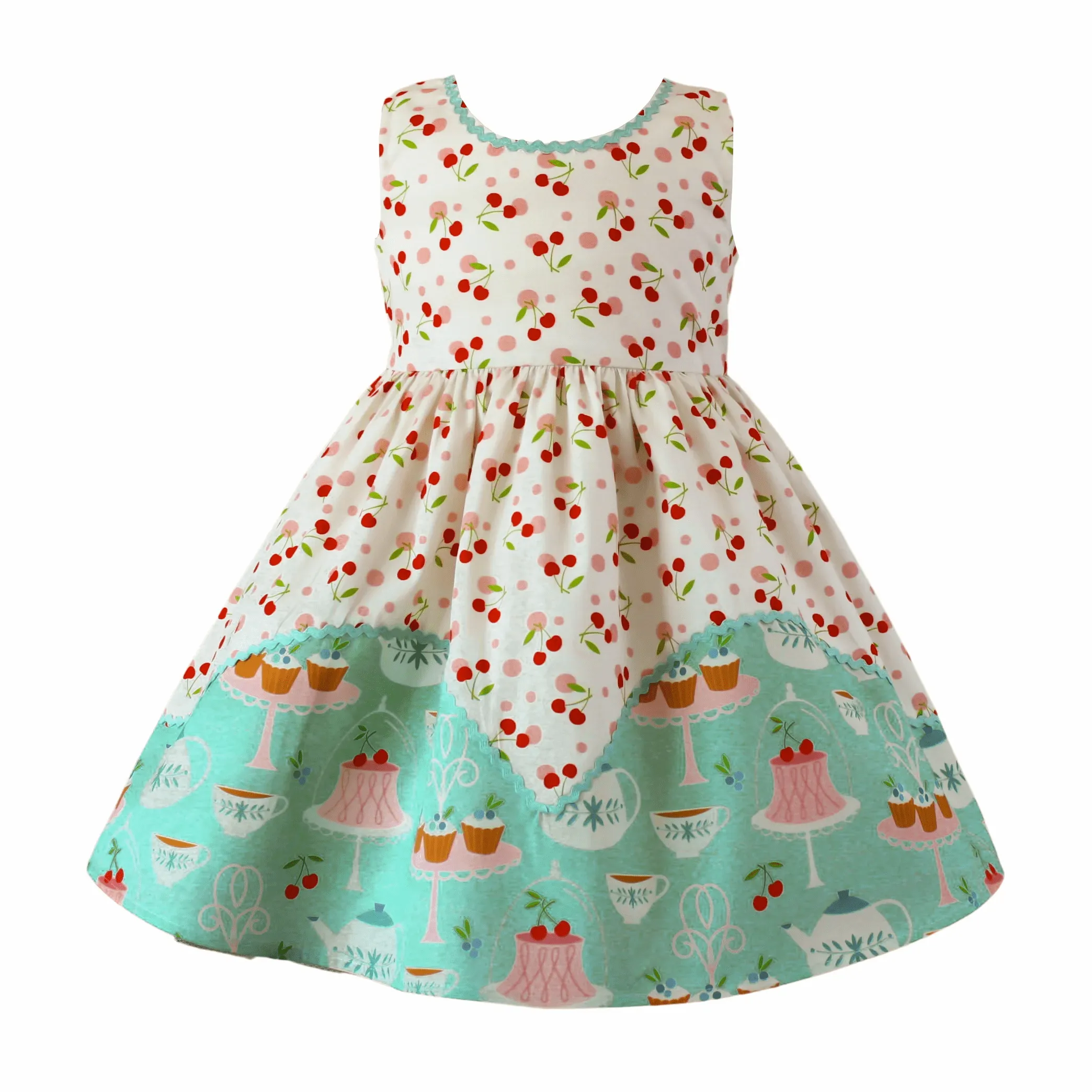 "High Tea" Vintage Dolores Park Dress w/ Hair Clip