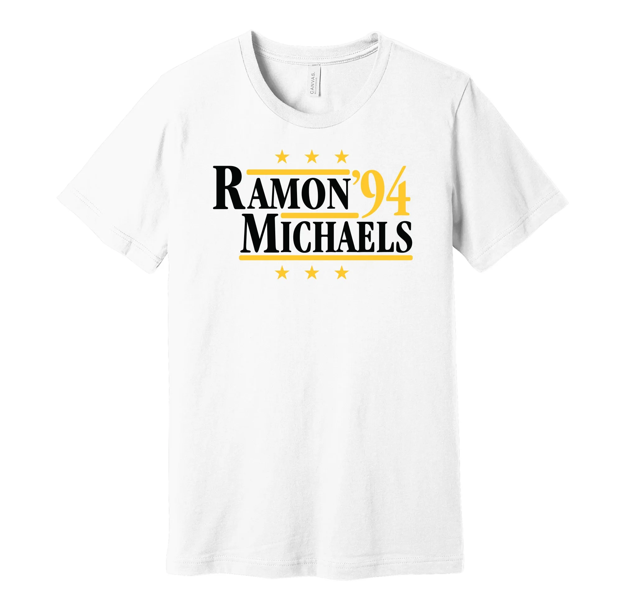 Ramon & Michaels '94 - Wrestling Legends Political Campaign Parody T-Shirt - Hyper Than Hype Shirts