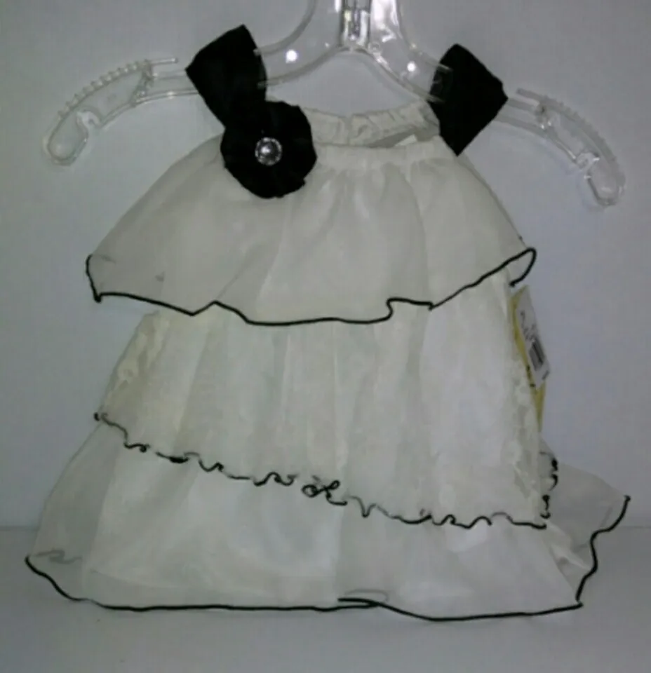 Rare Too! Ivory & Black Dress Size 3 T