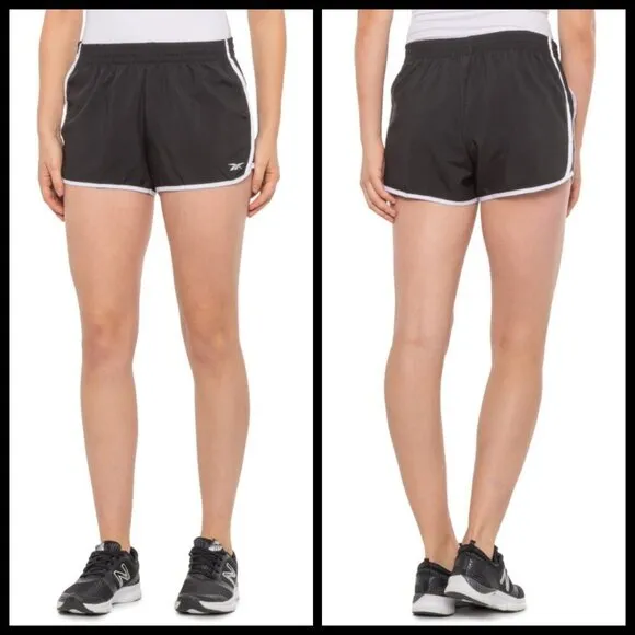 💕REEBOK💕 Game Time Shorts Built-In Brief ~ Black XL NWT