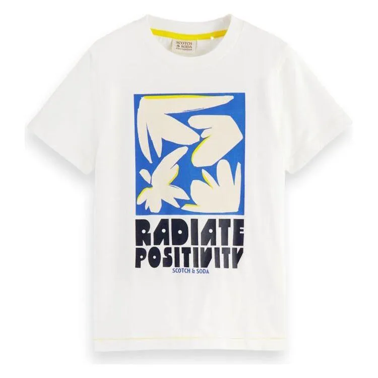 Regular Fit Artwork Organic Cotton T-Shirt - Off White