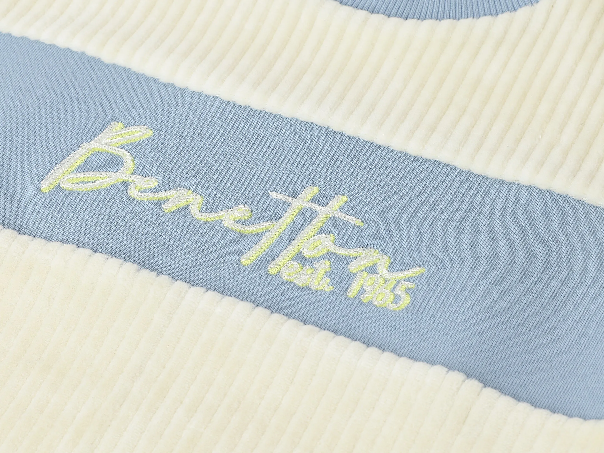 Regular Fit Round Neck Ribbed Sweatshirts