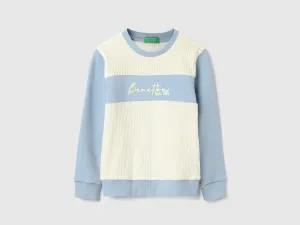 Regular Fit Round Neck Ribbed Sweatshirts