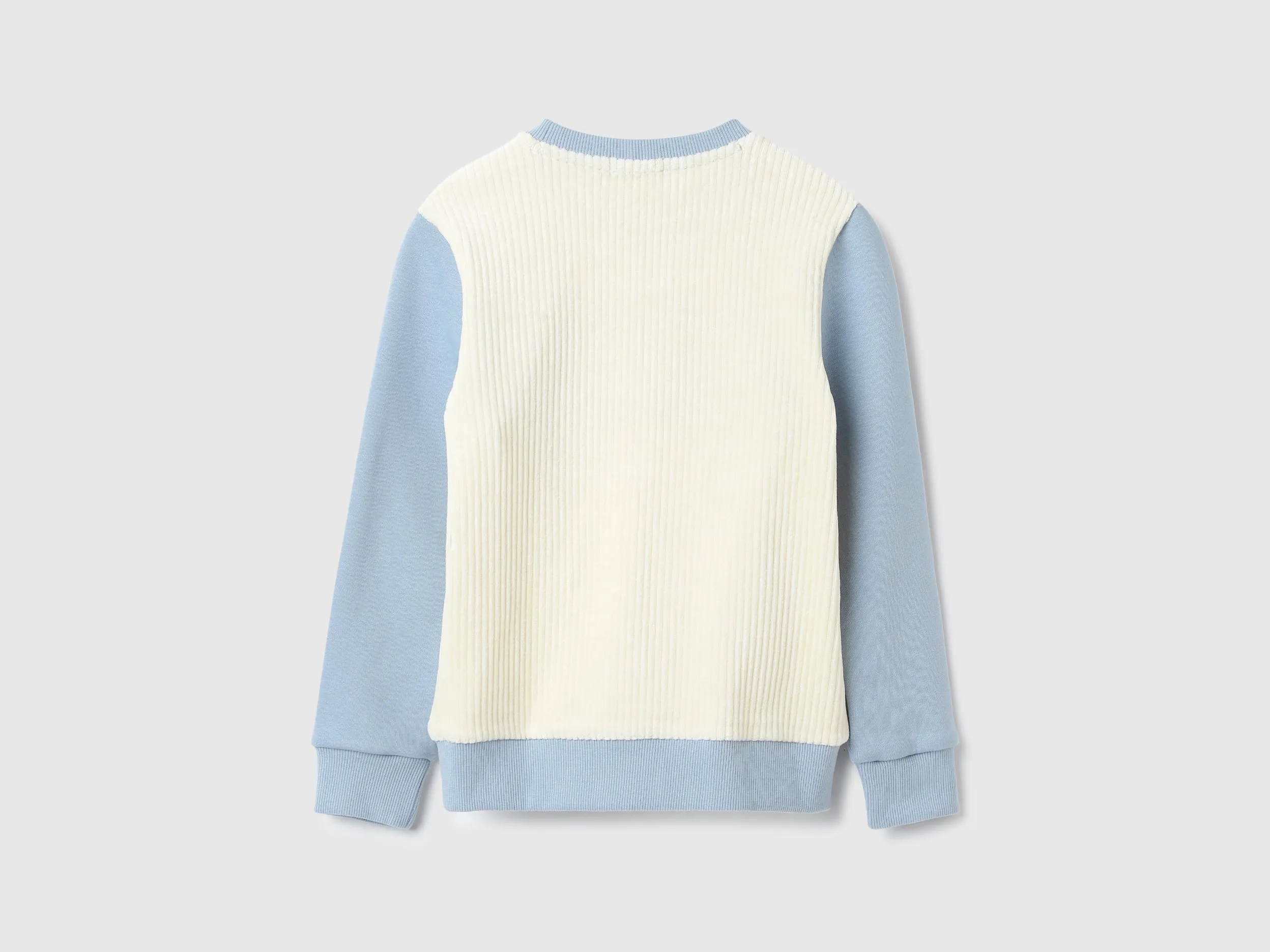 Regular Fit Round Neck Ribbed Sweatshirts