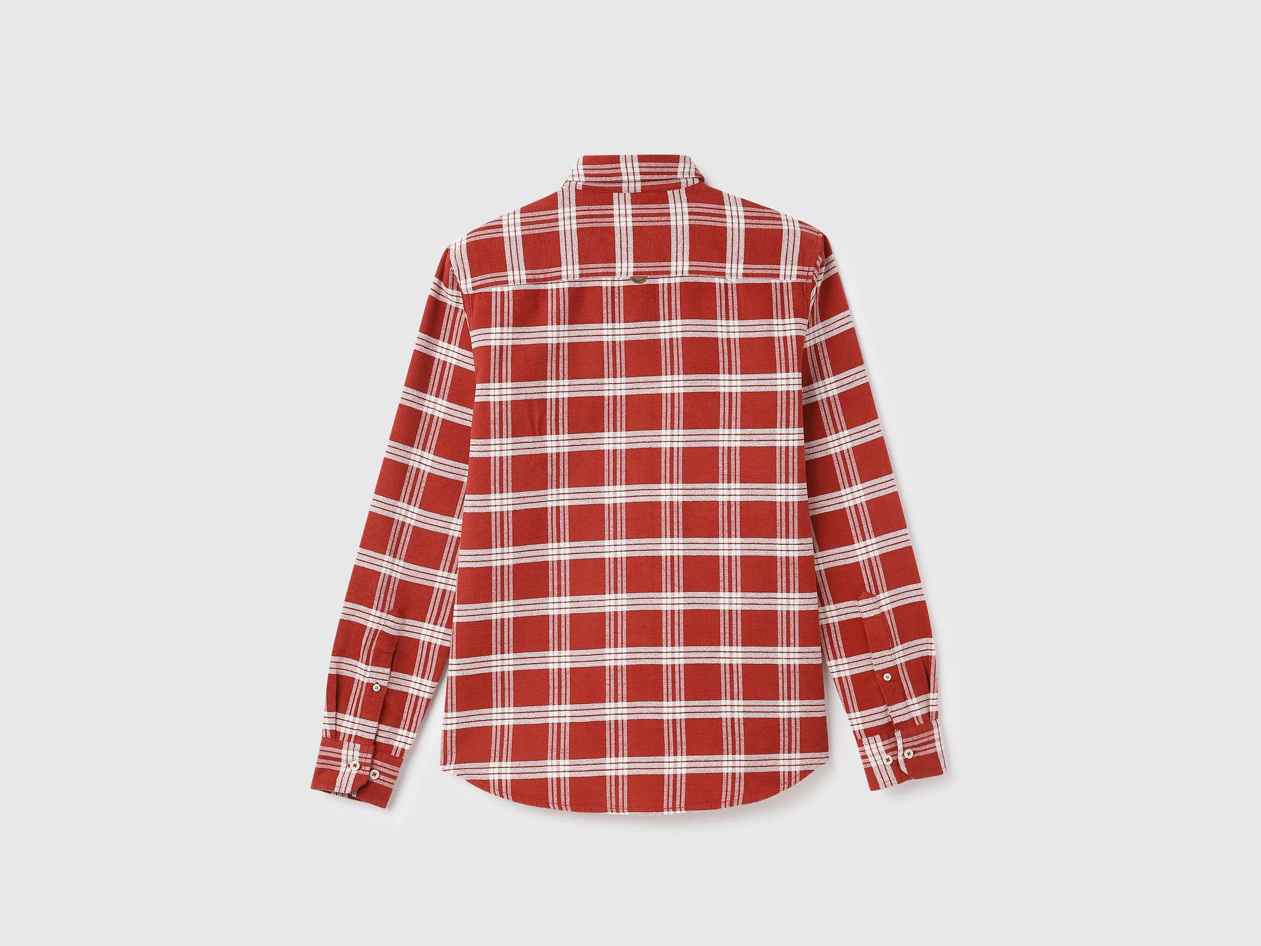 Regular Fit Spread Collar Checkered Shirts