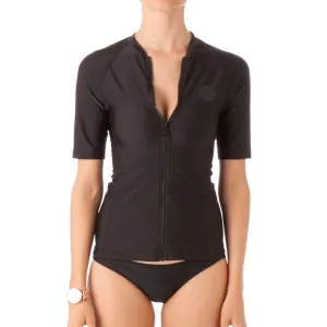 RIP CURL WMNS BELLE ZIP THRU S/S UV TEE UV50 