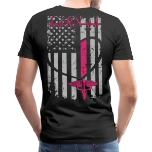 RN Nurse Flag Men's Premium T-Shirt (CK1295) updated