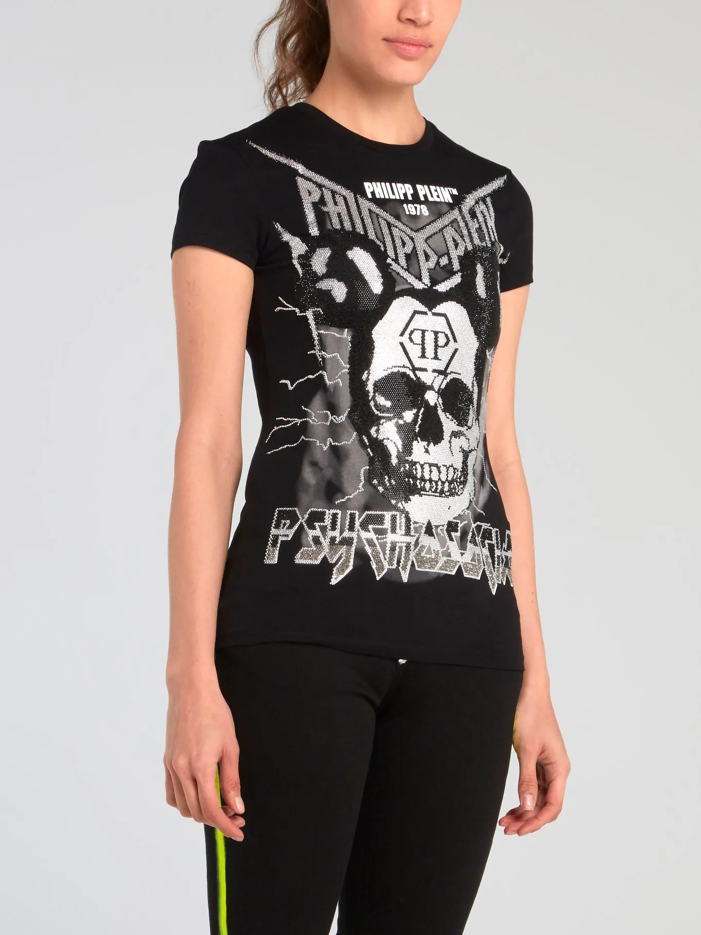 Rock PP Black Rhinestone T-Shirt